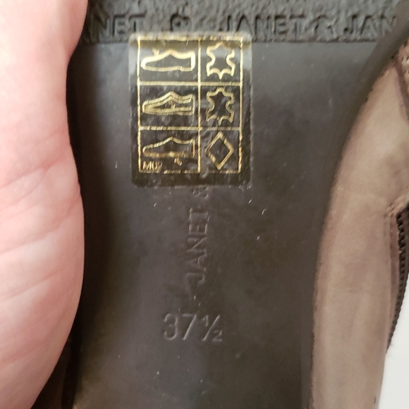Sz 7 Janet & Janet brown/taupe Boot w opening - Picture 7 of 8